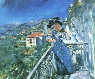Balcony Scene in Bordighera by Lovis Corinth